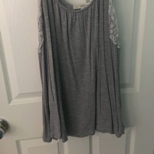 Long sleeve off the shoulder top